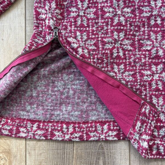 Talbots Womens Pink Hooded Sweater Size XP Winter Cozy Mature Leisure Ski Lodge - Picture 11 of 13